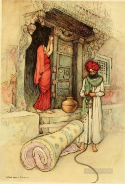  Tales Oil Painting - Warwick Goble Falk Tales of Bengal 12 from India